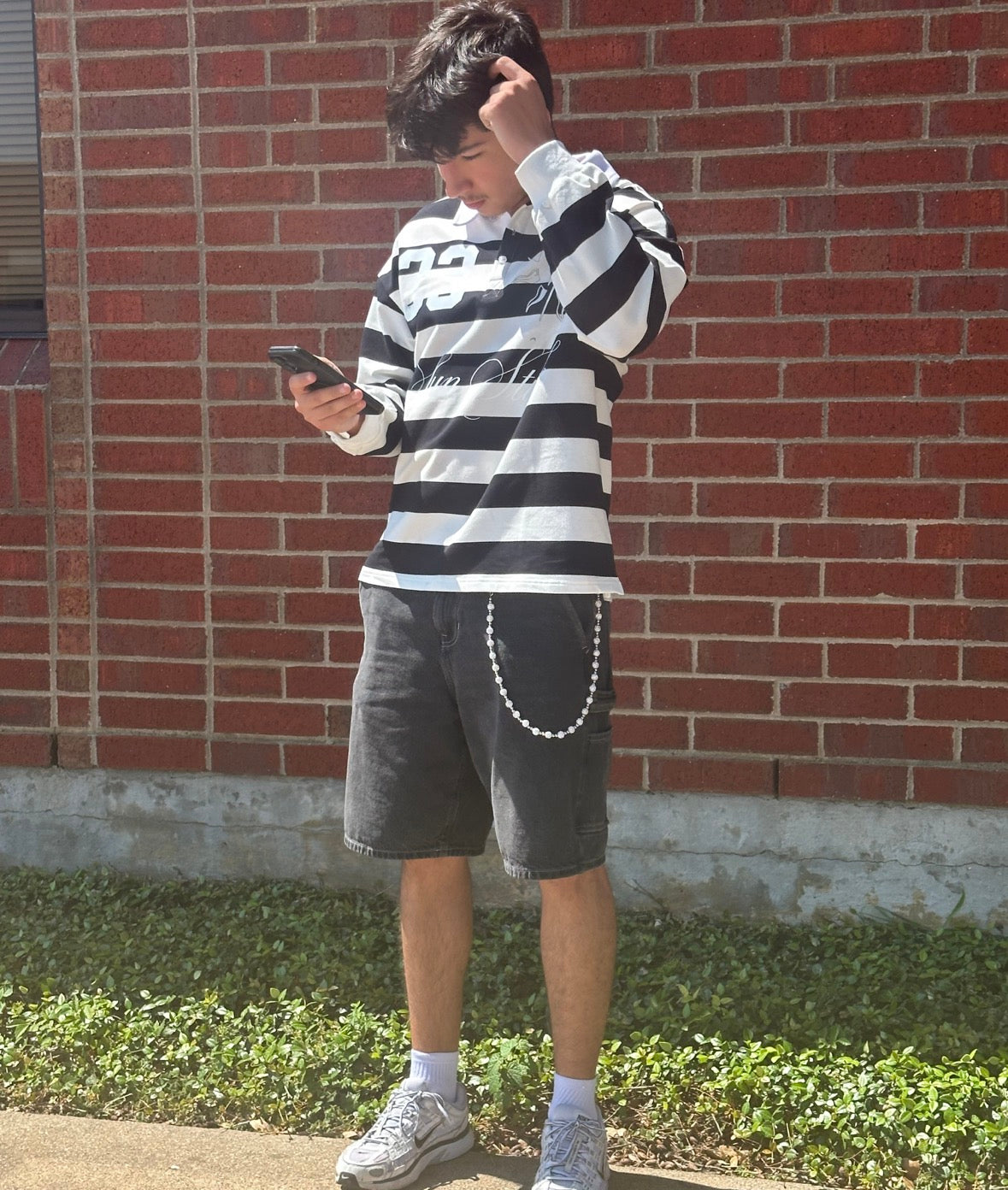 Color Block Stripe Polo Shirt, SunTitch coded