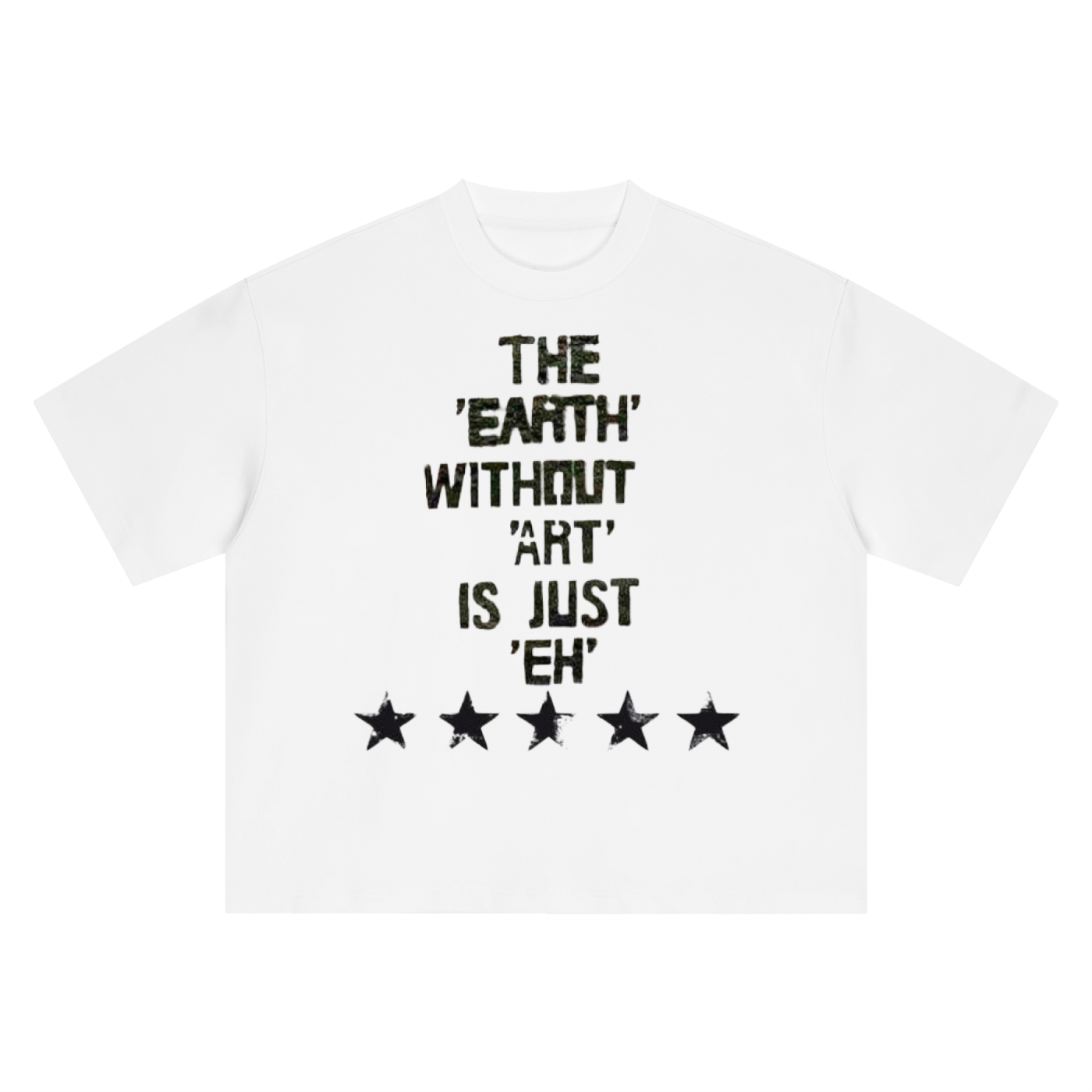 Boxy Oversized T-Shirt, SunStitch Coded